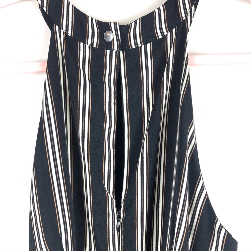 ANTHRO Moon River Cusco Black Striped Romper - Picture 8 of 8